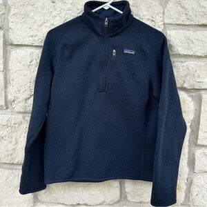 Patagonia Navy Pullover Sweater 1/4 Zip Size XS